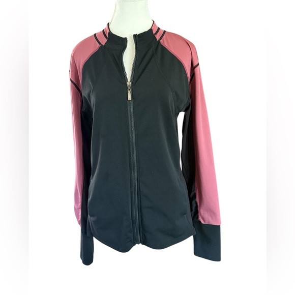 0 to 5 Athletic Jacket, Maroon and Black with Mesh, Size XL - Picture 6 of 7